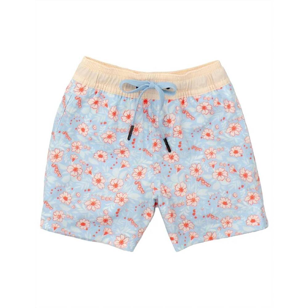 NEW PROPERLY TIED boy's riviera swim trunk in island bloom